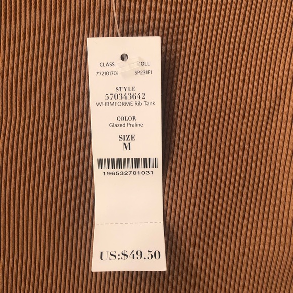 COPY - WHBM Ribbed Tank NWT - Picture 3 of 5